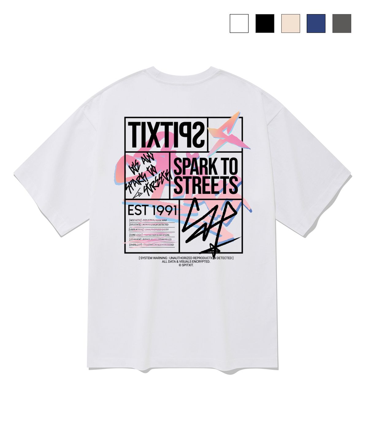스핏싯(SPITXIT) Block Ignition 티셔츠 5 COLOR