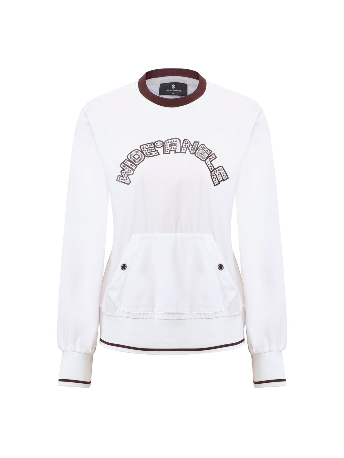 와이드앵글(WIDEANGLE) TO 로고 포인트 우븐 티셔츠 L_Off White