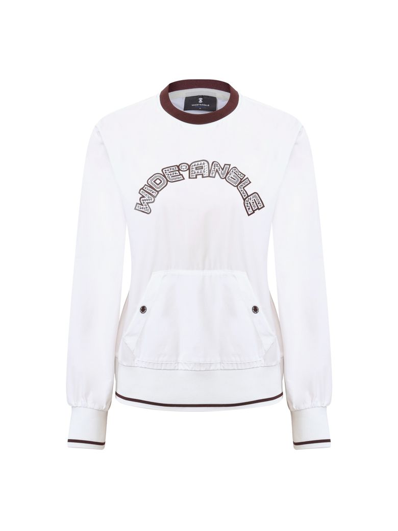 TO 로고 포인트 우븐 티셔츠 L_Off White