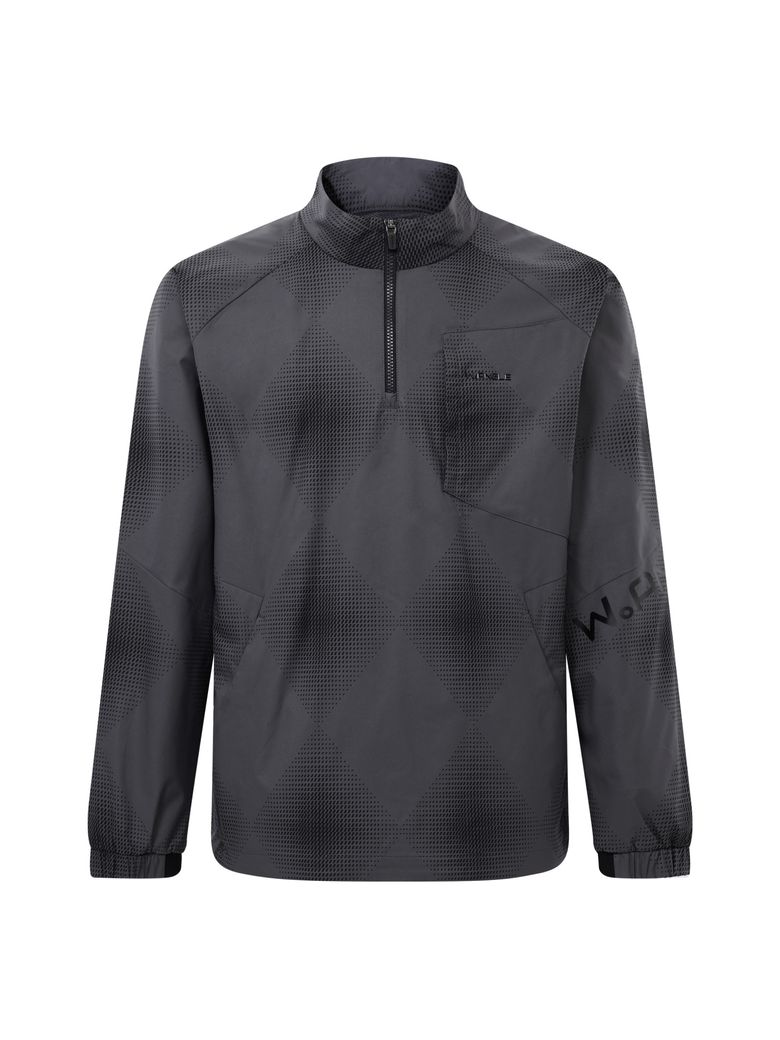 CO 와이드 레터링 쿼터집업 아노락 M_COOL GREY