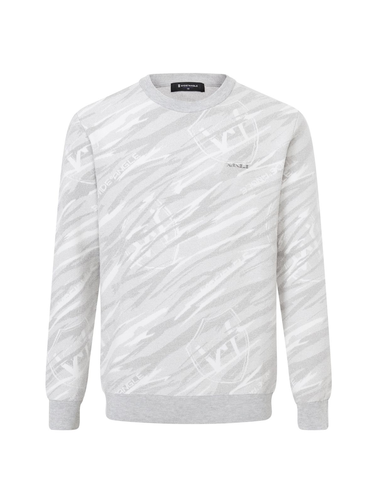 와이드앵글(WIDEANGLE) TO 와일드락 패턴 라운드 스웨터 M_Light Grey