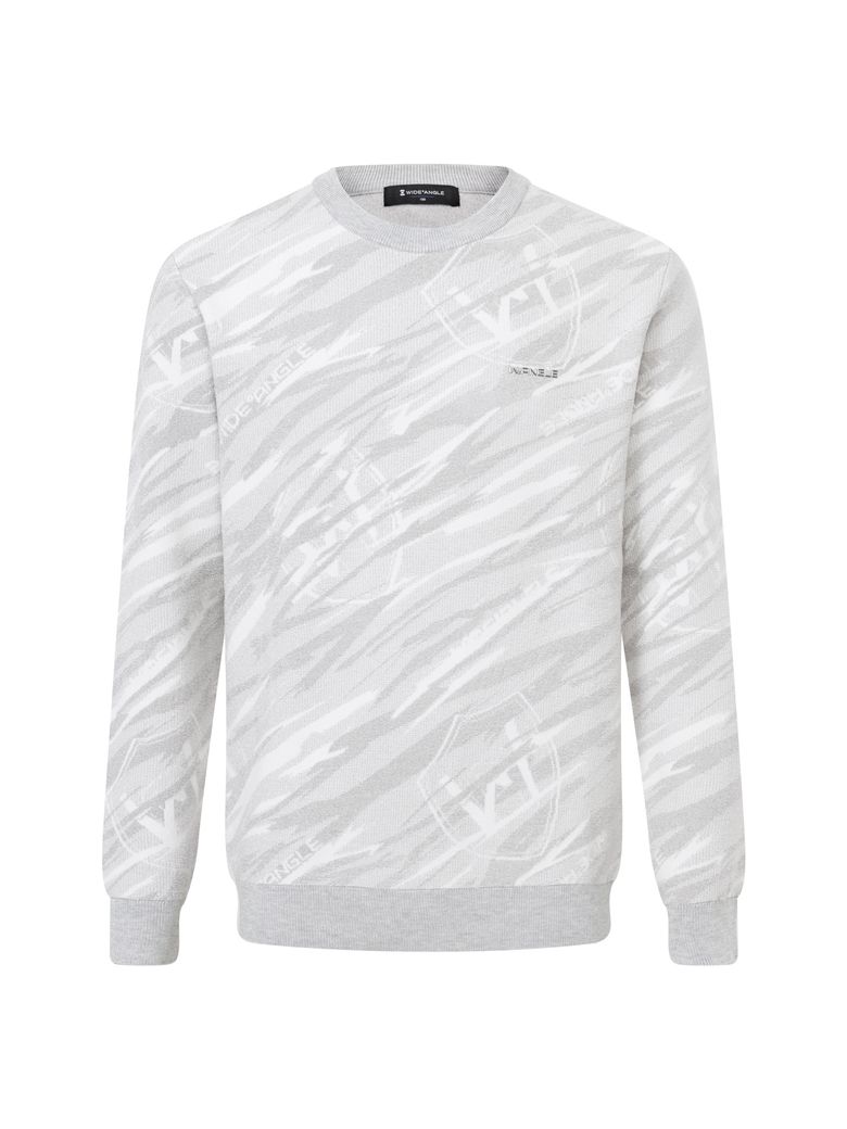 TO 와일드락 패턴 라운드 스웨터 M_Light Grey