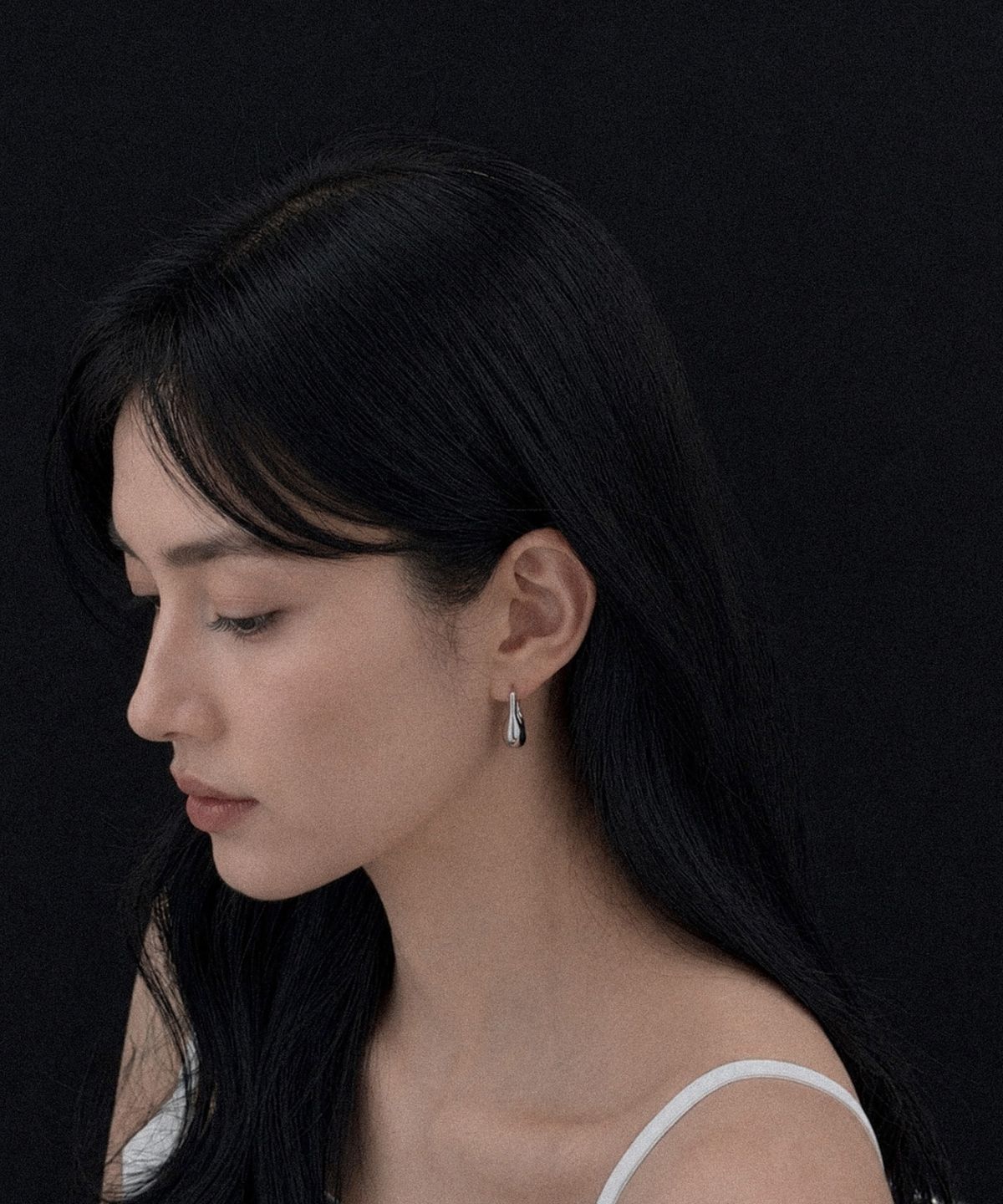 노시스(KNOSIS) [925 silver] 오닉스 드롭 귀걸이