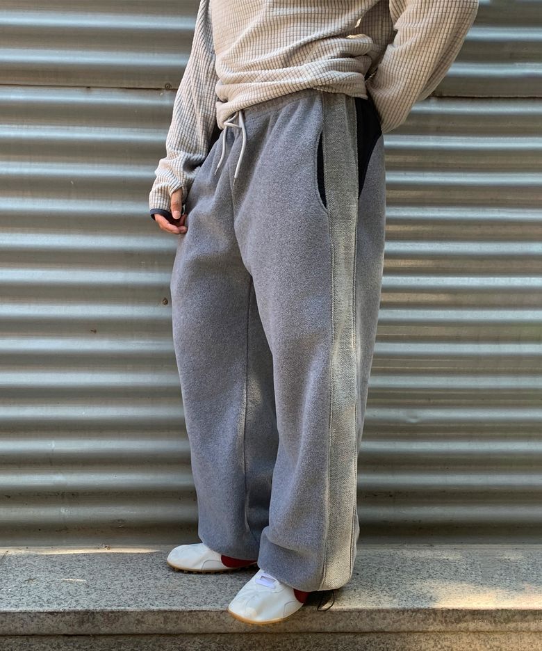 플리스 웜업 조거 팬츠 [그레이]