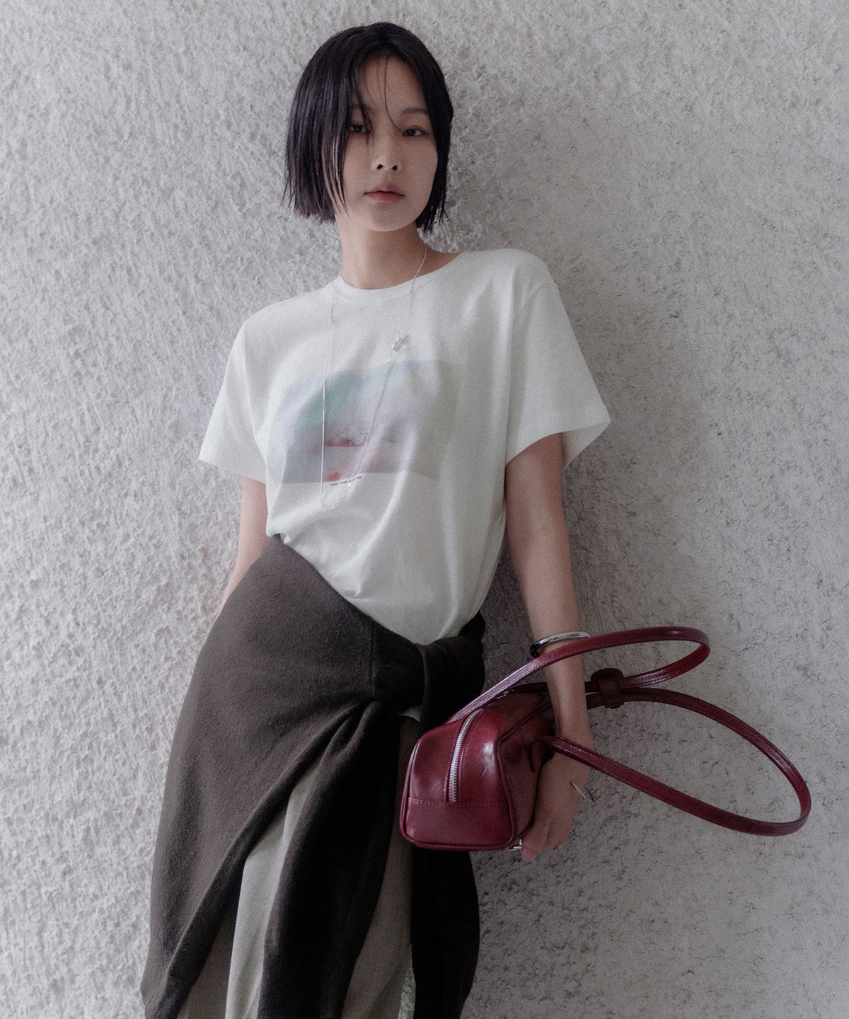 메무아(MEMUA) 드리밍 그래픽 울 티셔츠