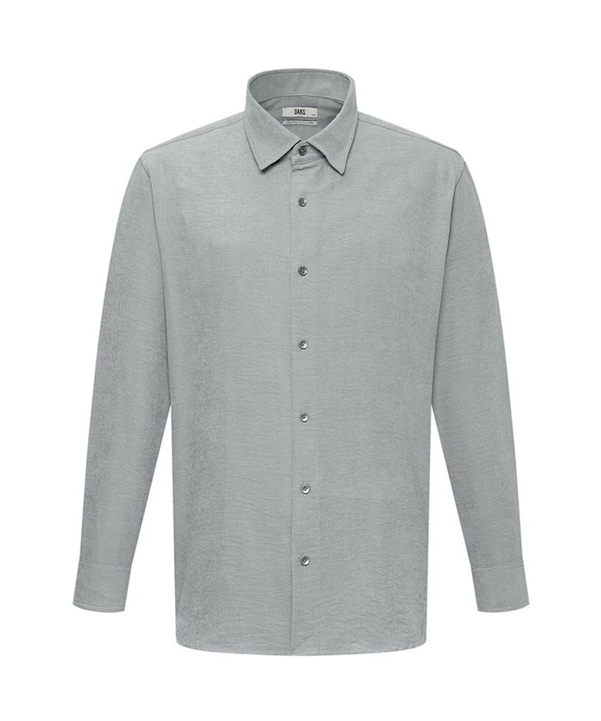닥스셔츠(DAKS SHIRTS) 노케어 레이온혼방 솔리드 셔츠 레귤러핏 그레이_DMA1SHCL700G1