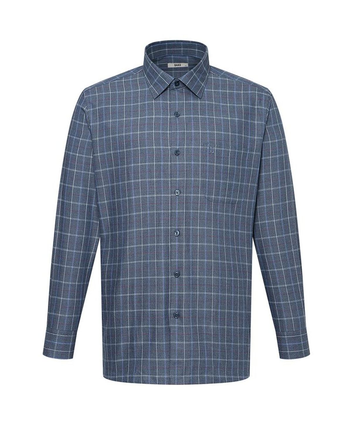 닥스셔츠(DAKS SHIRTS) 면혼방 스몰체크 셔츠 레귤러핏 네이비_DLA2SHCL412N1