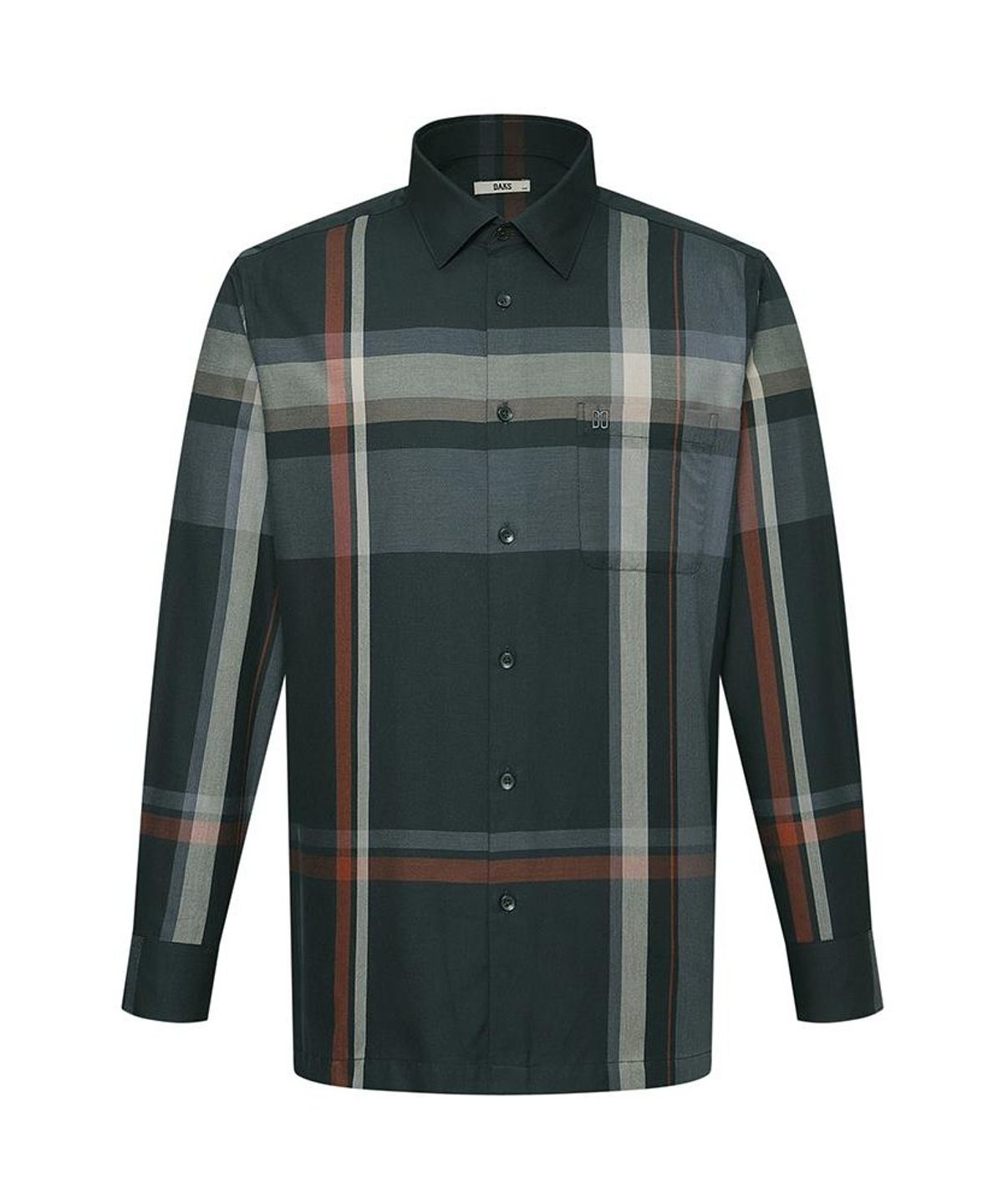 닥스셔츠(DAKS SHIRTS) 면혼방 빅체크셔츠 레귤러핏 네이비_DMA1SHCL101N1