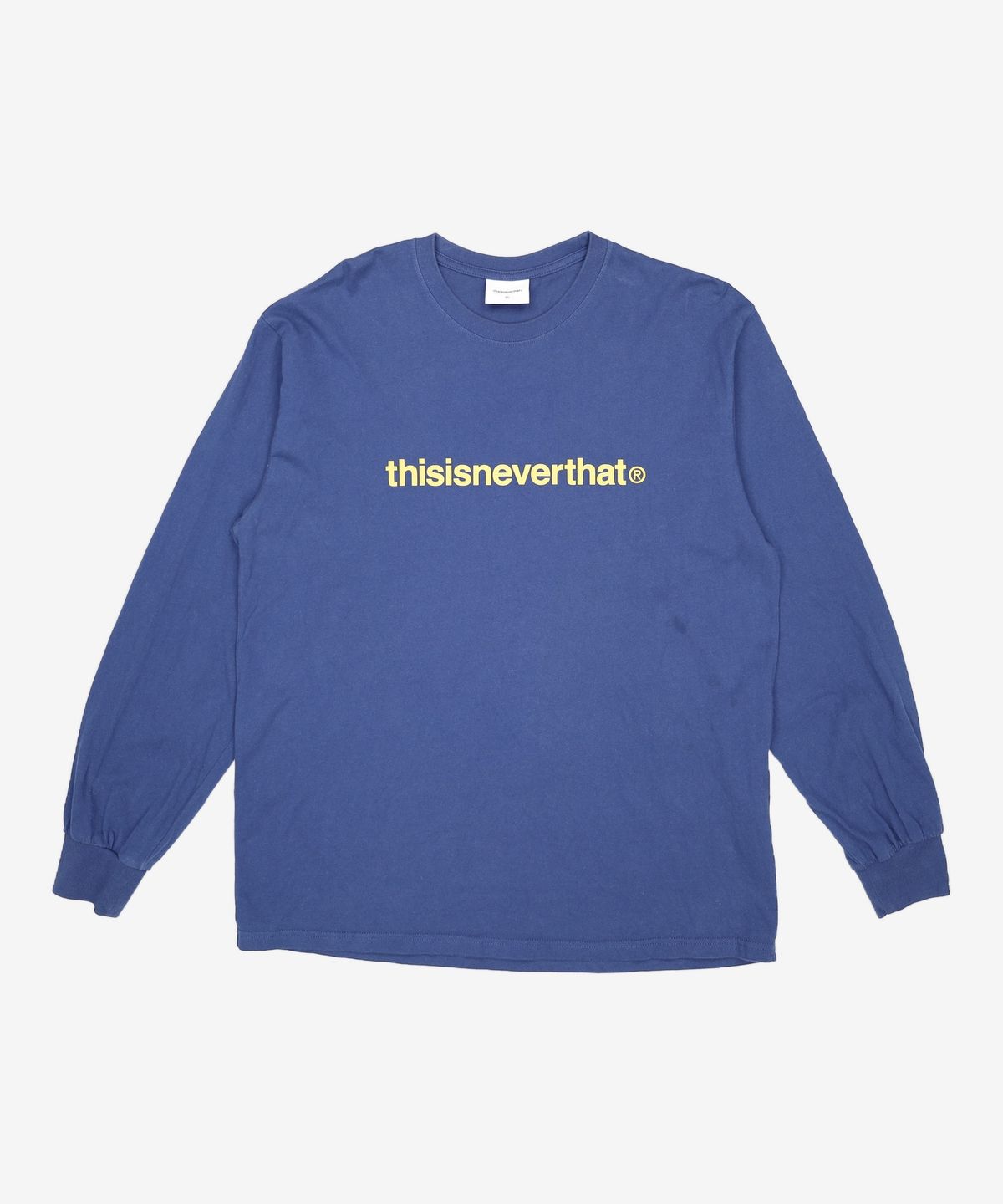디스이즈네버댓(THISISNEVERTHAT) (SS22) T-Logo L/S Tee Navy XL