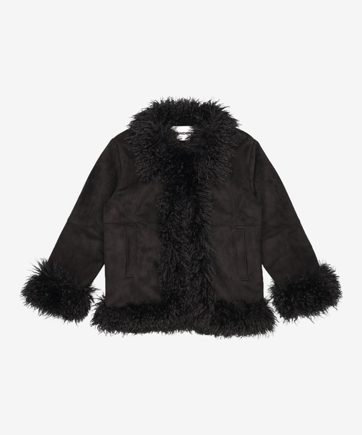 샌드릭(SANDRIC) TRIMMING FUR JACKET_BLACK ONE SIZE
