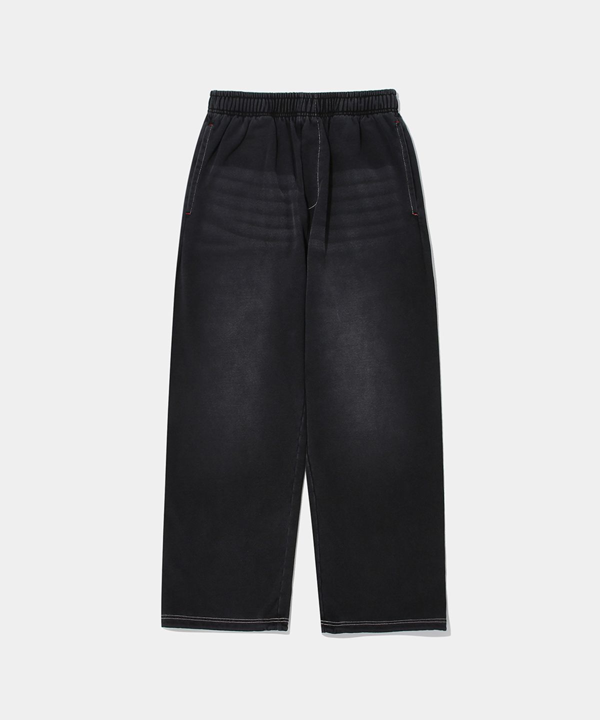 컬럼비아 유니버시티(COLUMBIA UNIVERSITY) CAT WASHED LOOSE-FIT DENIM TERRY SWEATPANTS_BLACK DENIM