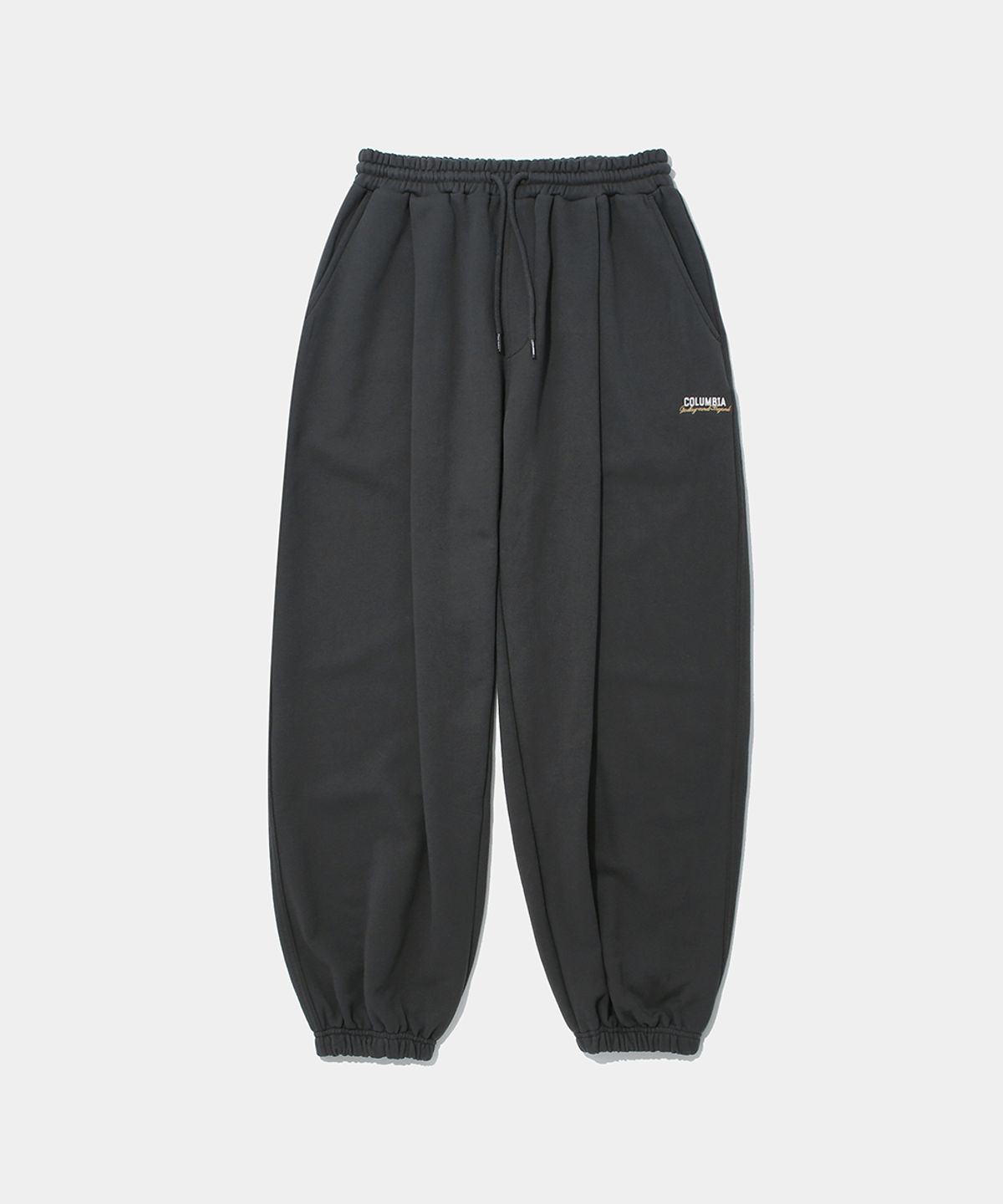 컬럼비아 유니버시티(COLUMBIA UNIVERSITY) CU TNB TERRY WIDE JOGGER SWEATPANTS_CHARCOAL