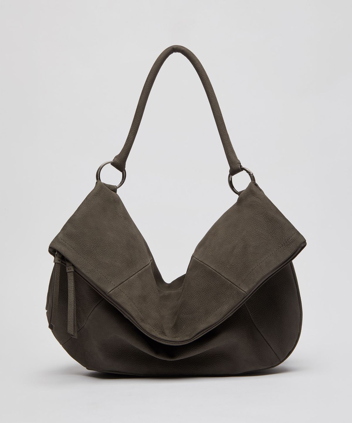 아카이브앱크(ARCHIVEPKE) Fling flap bag(Nubuck grey)_OVBAX26251NUG