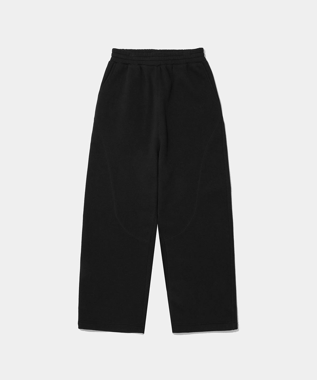 컬럼비아 유니버시티(COLUMBIA UNIVERSITY) NEW SCRIPT PANEL FLEECE WIDE SWEATPANTS_BLACK