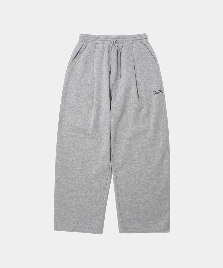 NYC EMB FLEECE PINTUCK SWEATPANTS_M.GRAY