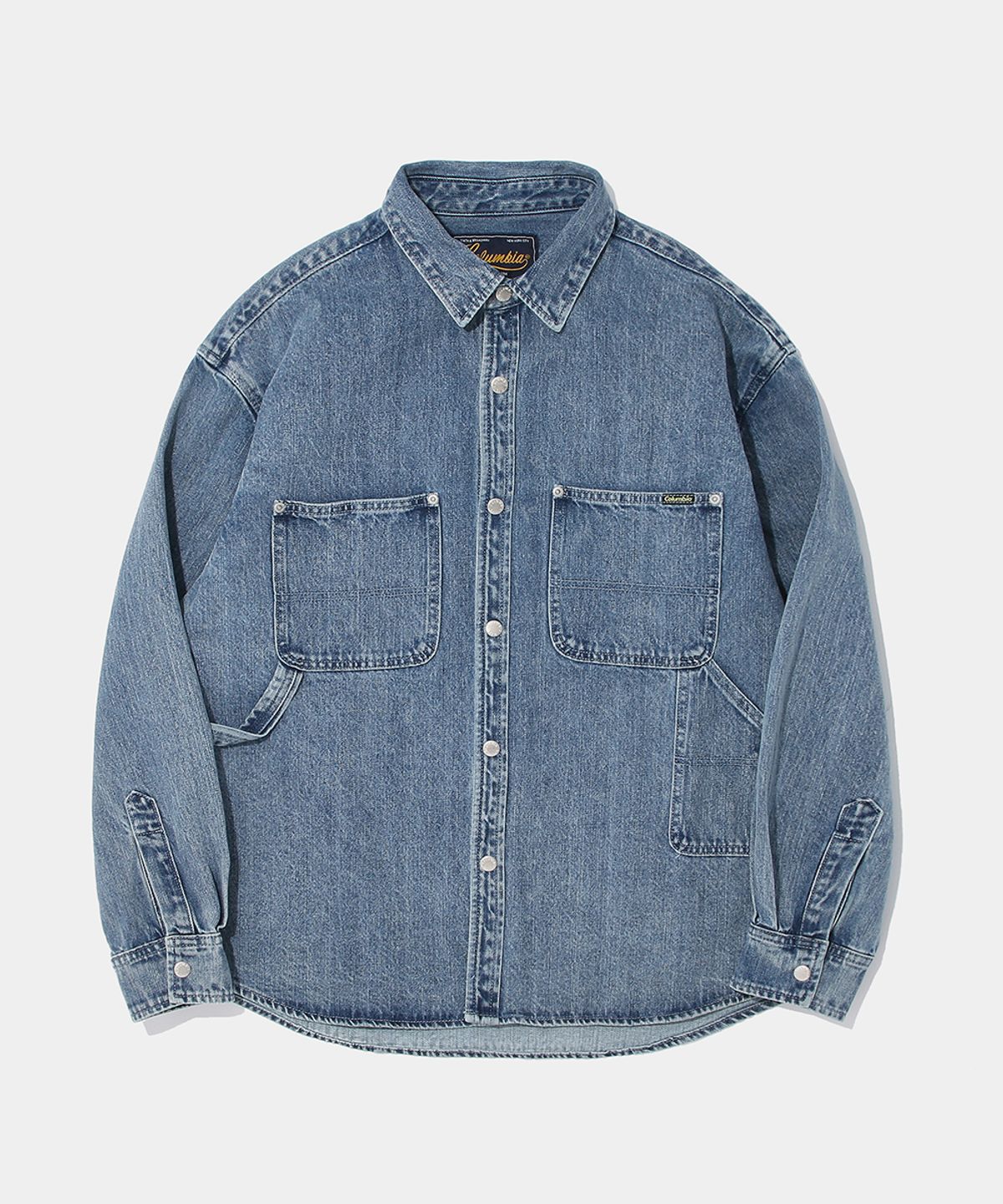 컬럼비아 유니버시티(COLUMBIA UNIVERSITY) UTILITY DENIM SHIRT JACKET_LIGHT JEANS