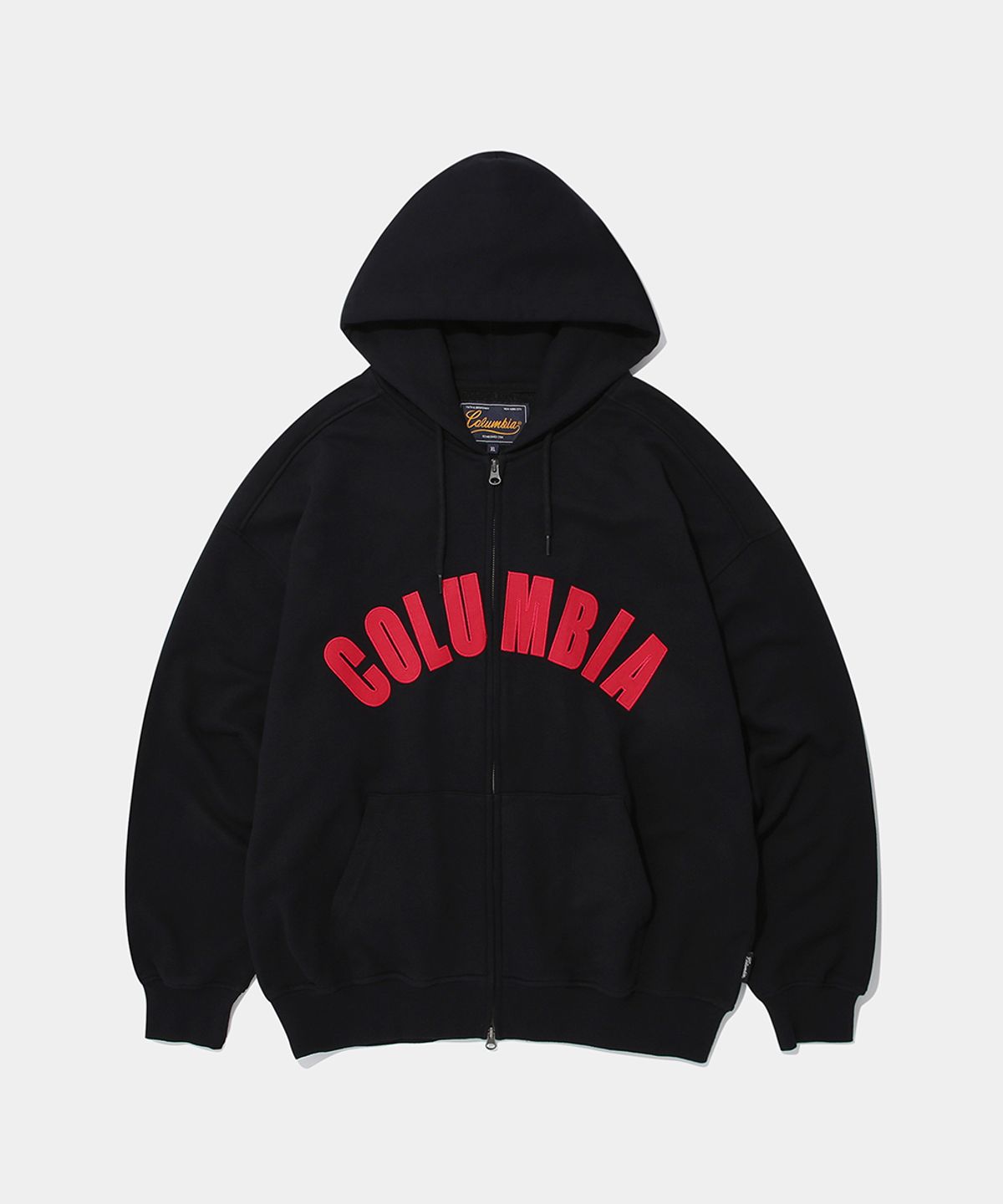 컬럼비아 유니버시티(COLUMBIA UNIVERSITY) COLUMBIA ARCH TERRY ZIP-UP HOODIE_BLACK