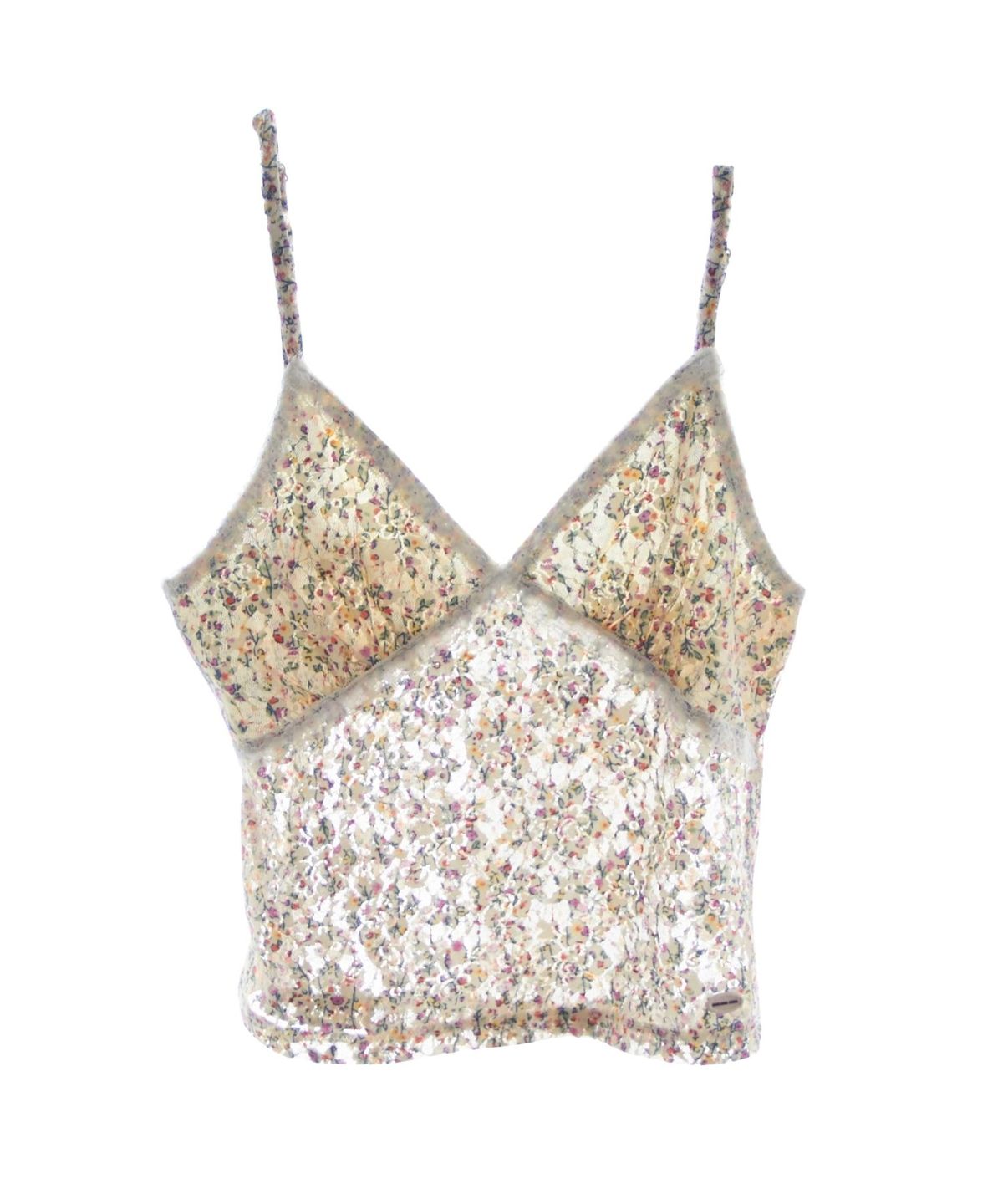 구름킴(GULEMKIM) Glass Flower Room Lace Strap (apricot)