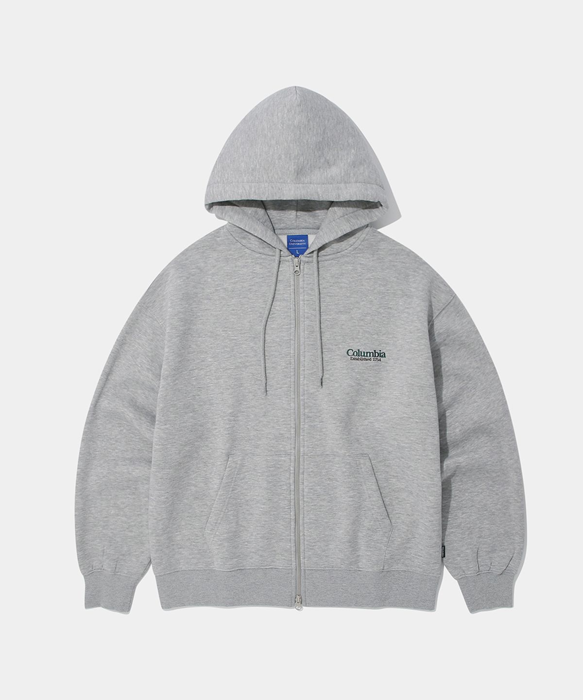 컬럼비아 유니버시티(COLUMBIA UNIVERSITY) NYC EMB FLEECE ZIP-UP HOODIE_M.GRAY