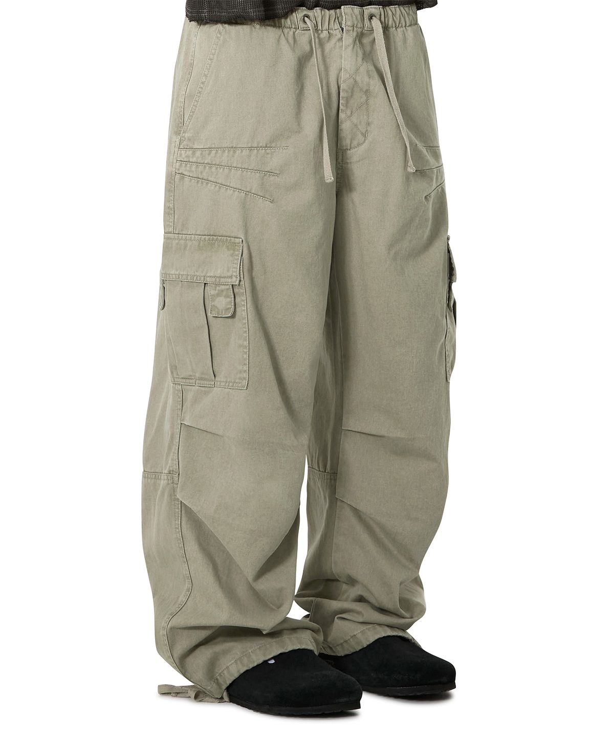 오픈야드(오와이)(OPENYARD(OY)) VECTOR DART CARGO PANTS - KHAKI