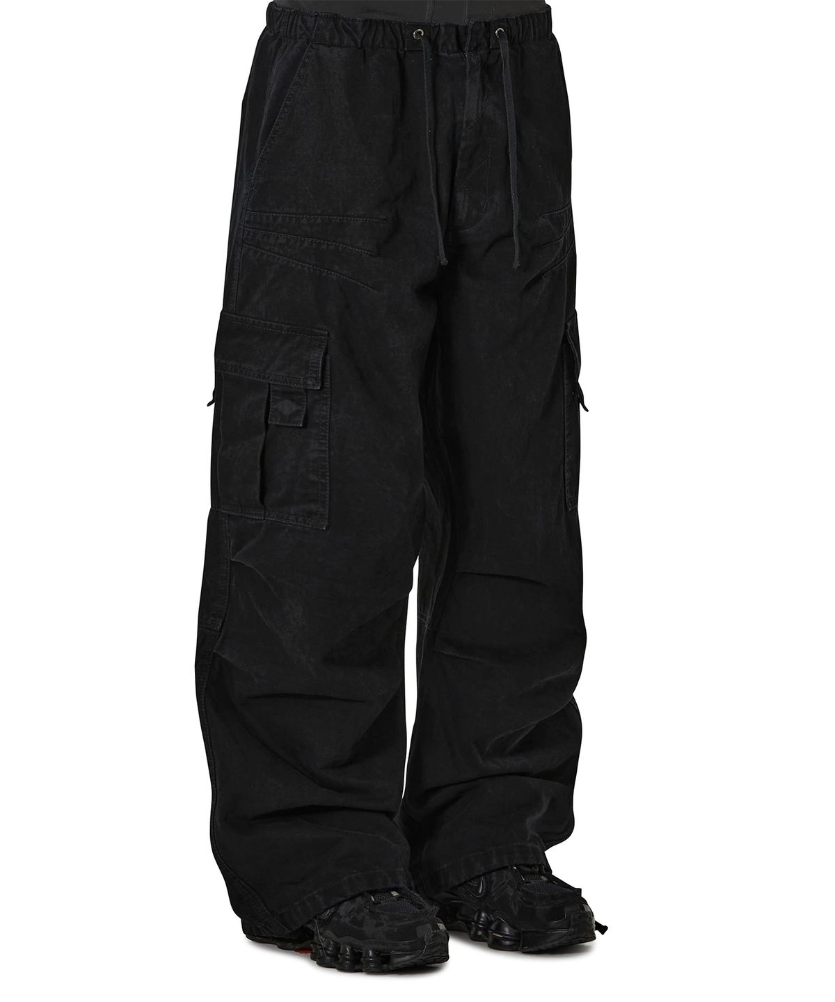 오픈야드(오와이)(OPENYARD(OY)) VECTOR DART CARGO PANTS - BLACK