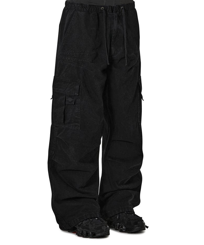 VECTOR DART CARGO PANTS - BLACK