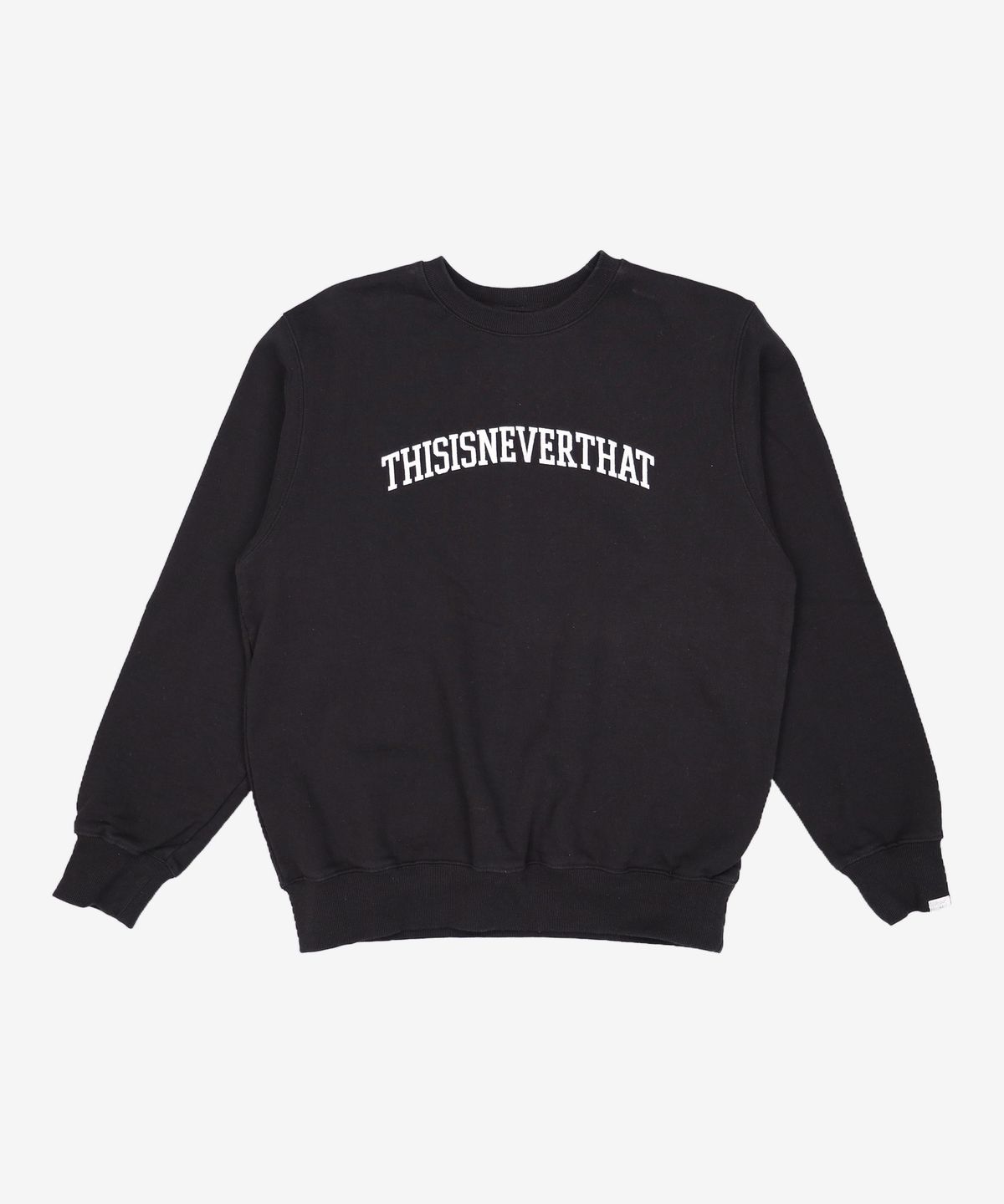 디스이즈네버댓(THISISNEVERTHAT) (FW21) Arch-Logo Crewneck Black M