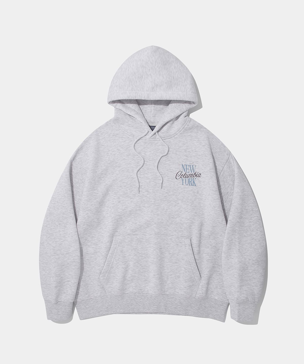 컬럼비아 유니버시티(COLUMBIA UNIVERSITY) BIG SCRIPT LOGO FLEECE HOODIE_LIGHT M GRAY