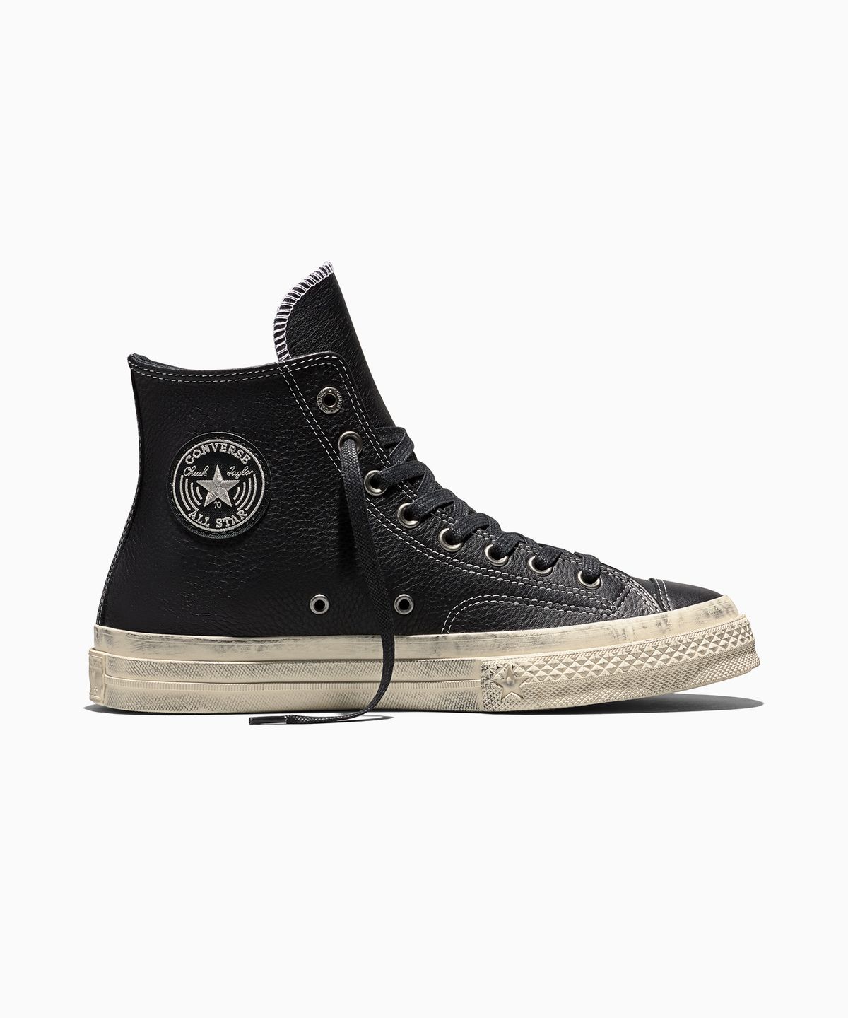 컨버스(CONVERSE) 척 70 X 빈티지 레더 워크웨어 슬래커 블랙 A24765C