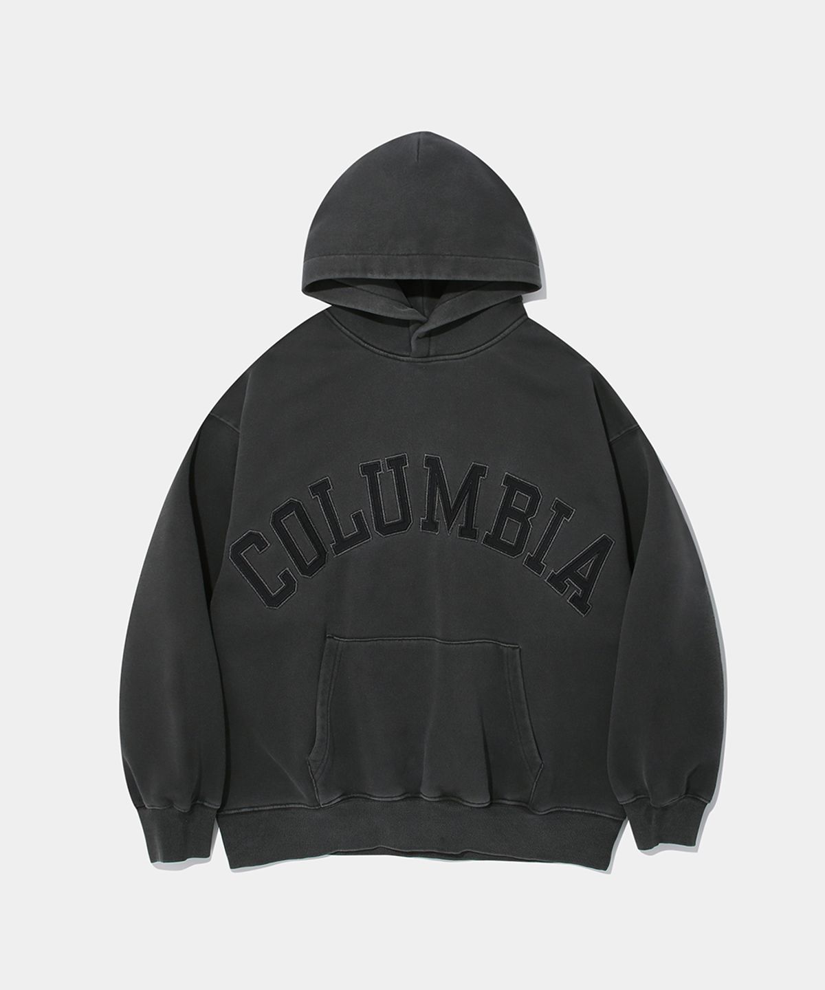 컬럼비아 유니버시티(COLUMBIA UNIVERSITY) BIG ARCH DYED FLEECE HOODIE_CHARCOAL