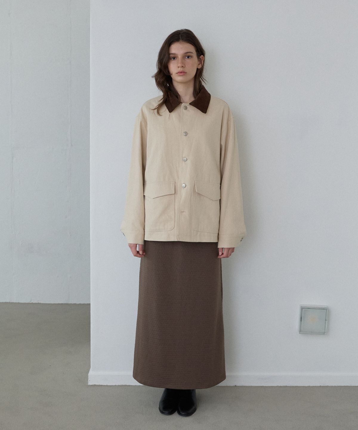 위오이(WIOE) Every Washed Cotton Jacket_Beige