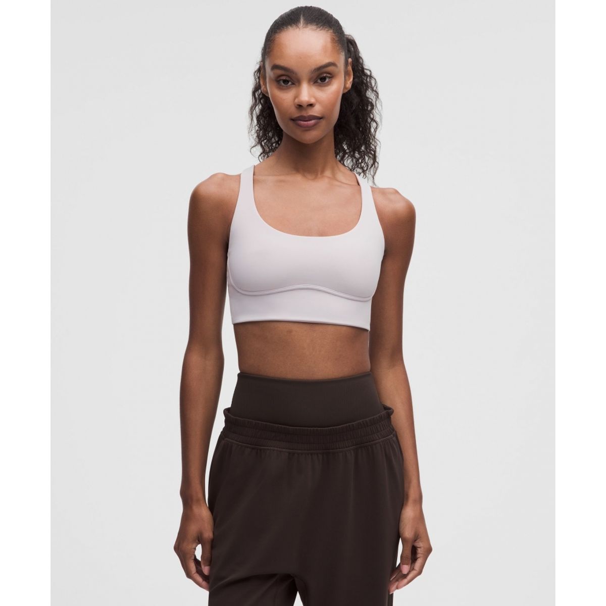 룰루레몬(LULULEMON) 플록 메쉬 크로스백 요가 브라 *라이트 서포트, B C컵  ICYT