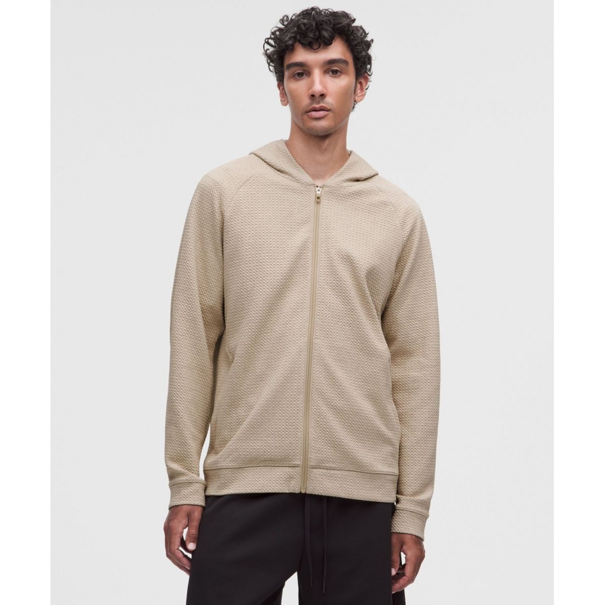 룰루레몬(LULULEMON) 이즈 더 데이 풀집 후디  HRMC BLK