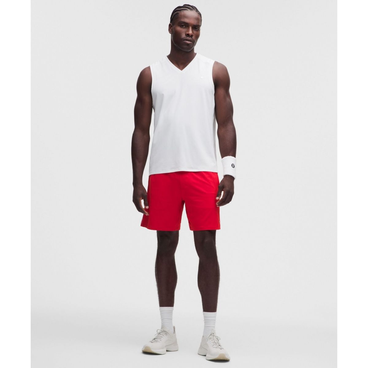룰루레몬(LULULEMON) 메쉬 패널 테니스 쇼츠 7inch  OXFD