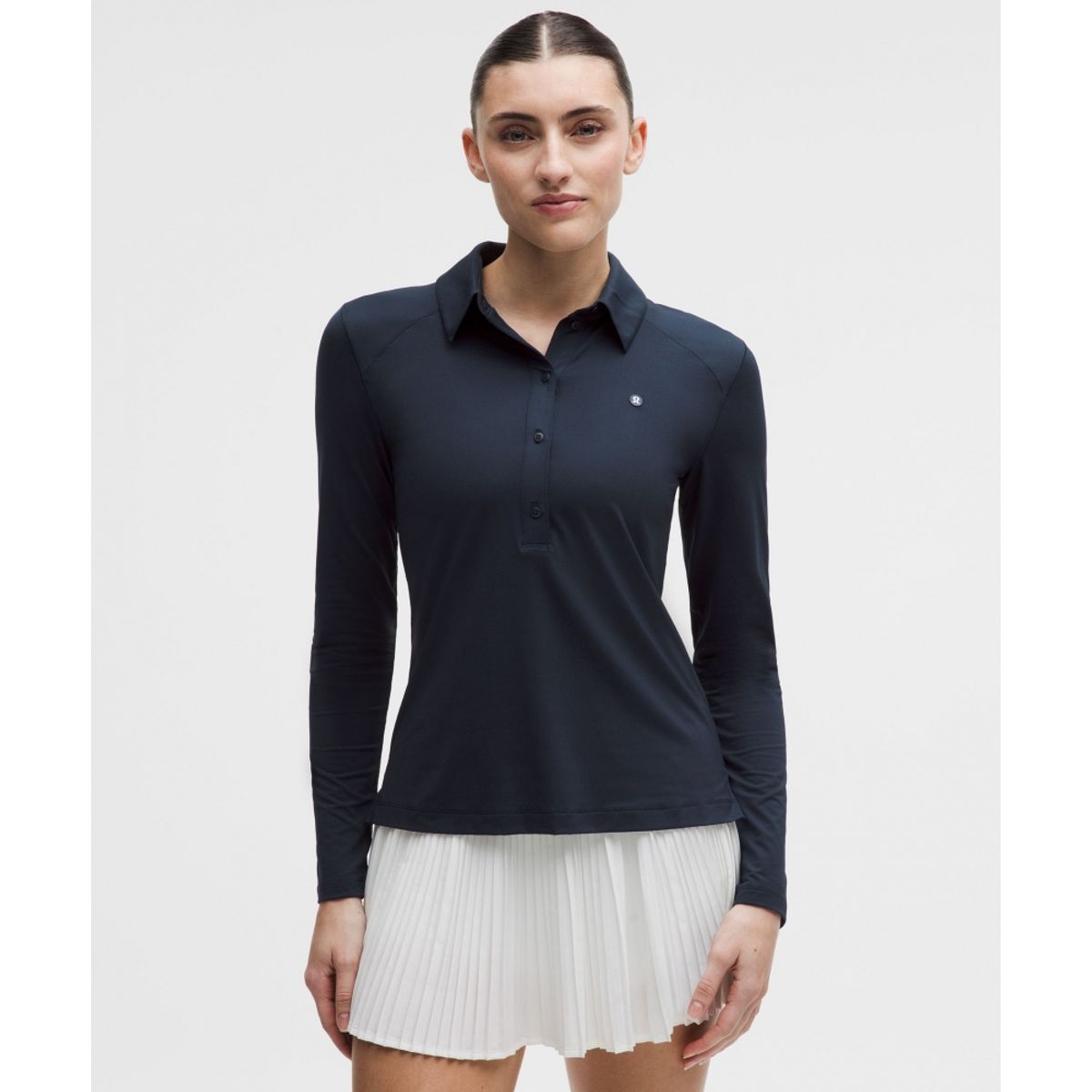 룰루레몬(LULULEMON) 퀵 드라이 롱슬리브 폴로 셔츠 *스트레이트 헴  TRNV