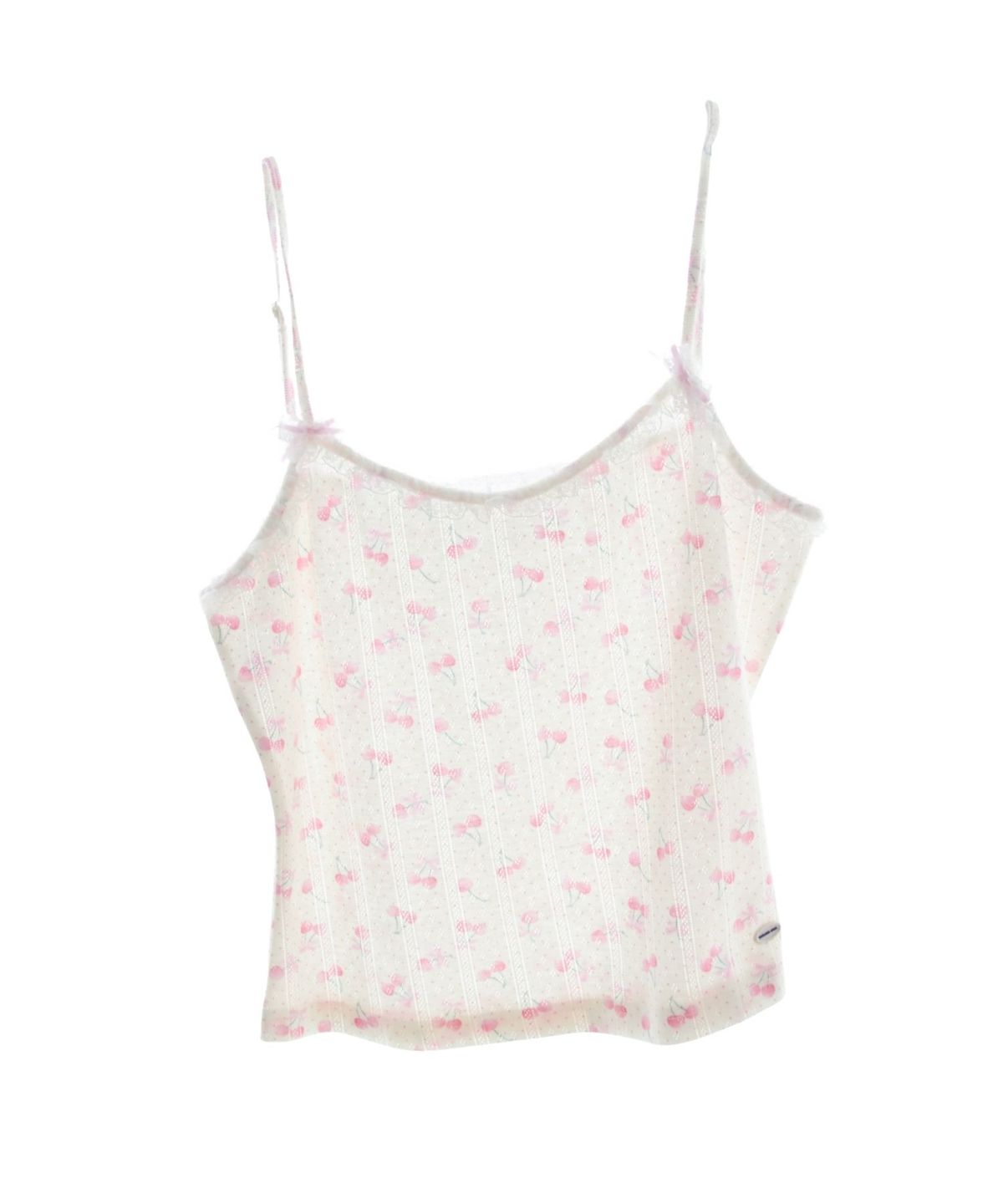 구름킴(GULEMKIM) Angel Courtyard Lace Bow Small Strap (sweet cherry)
