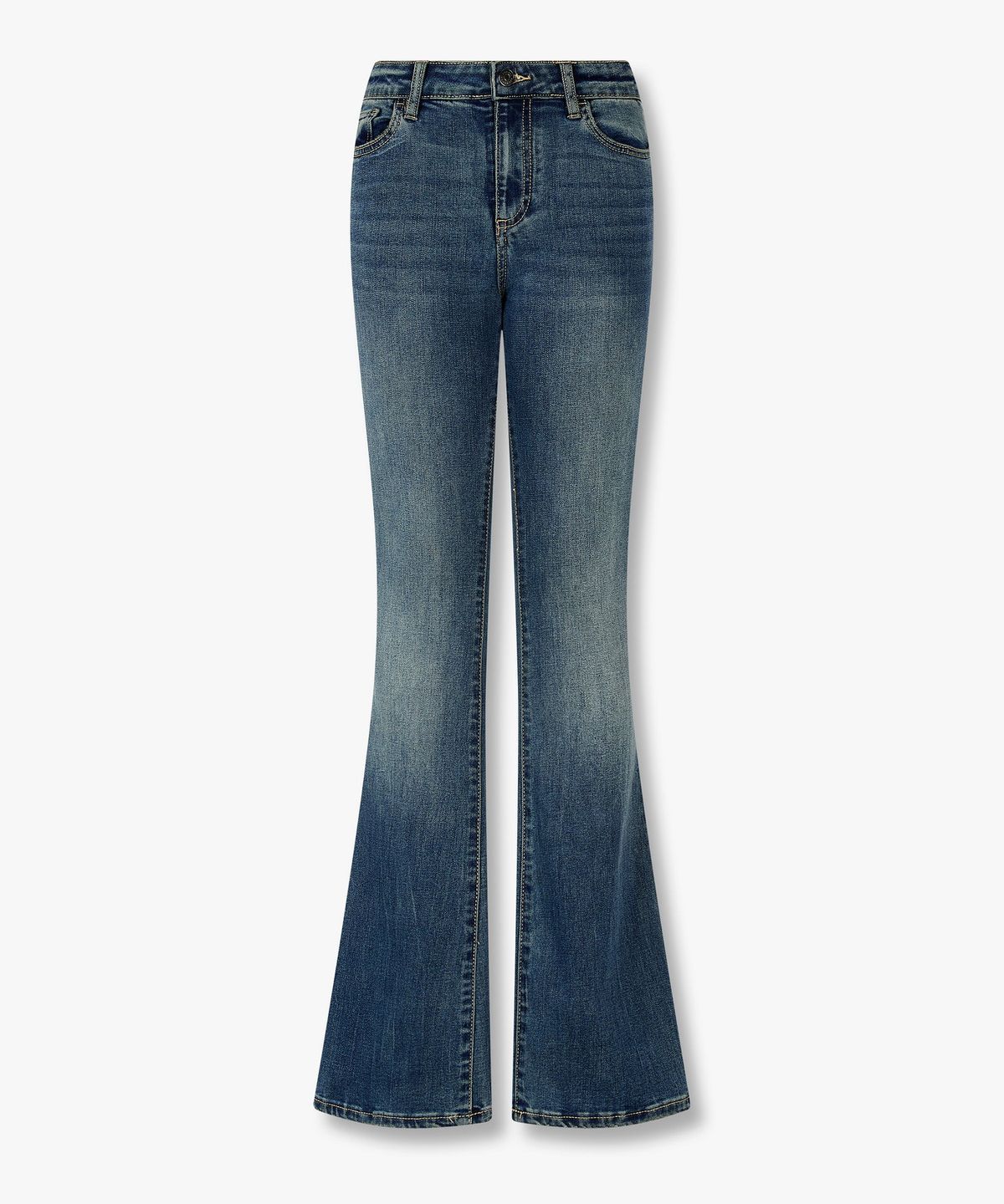 아르마니 익스체인지(ARMANI EXCHANGE) 여성 스트레치 플레어 핏 데님 팬츠 _블루 A426340600