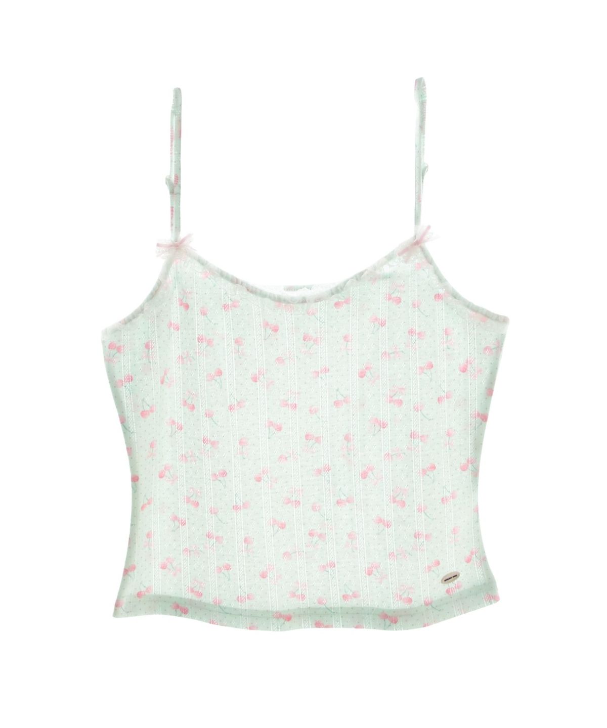 구름킴(GULEMKIM) Angel Courtyard Lace Bow Small Strap (cherry mambo)