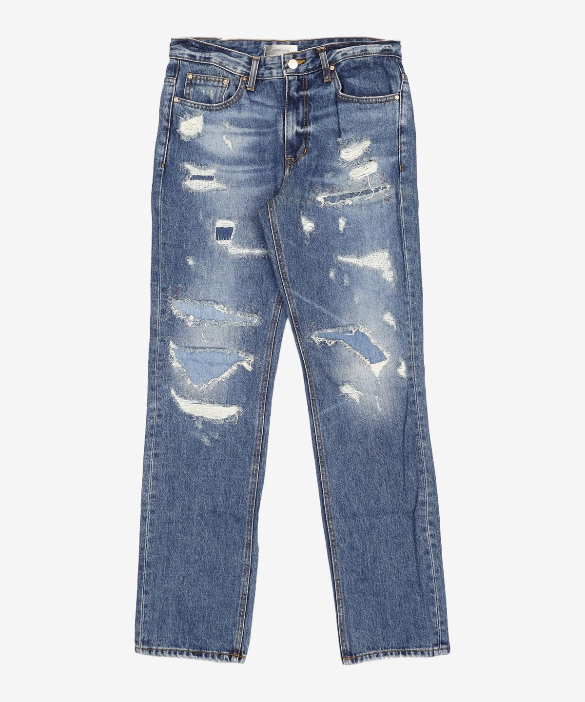 메종미네드(MAISON MINED) ISLE DESTROY DENIM PANTS M/BLUE 48