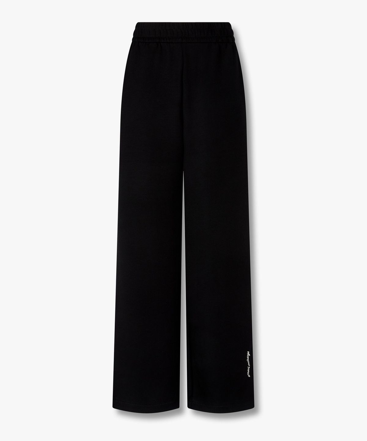 아르마니 익스체인지(ARMANI EXCHANGE) 여성 스트레이트 핏 저지 스웨트팬츠 _블랙 A426341501