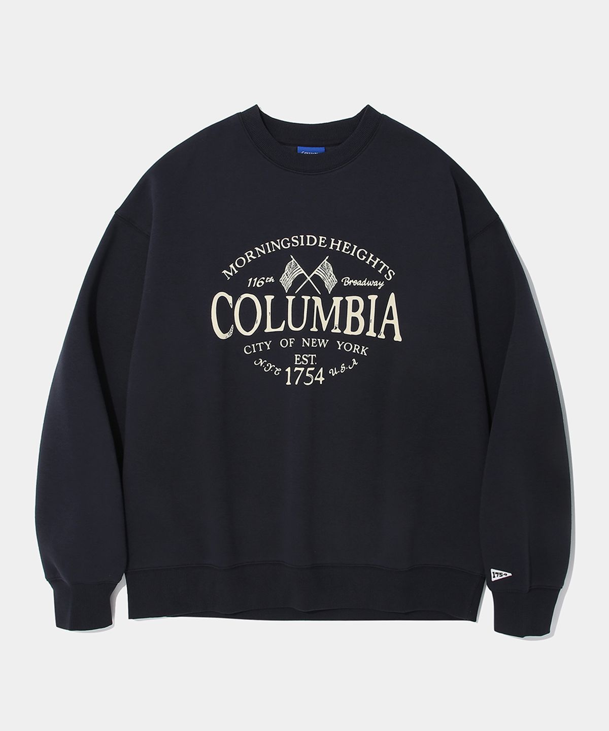 컬럼비아 유니버시티(COLUMBIA UNIVERSITY) AMERICAN FLAG FLEECE SWEAT SHIRT_CROWN NAVY