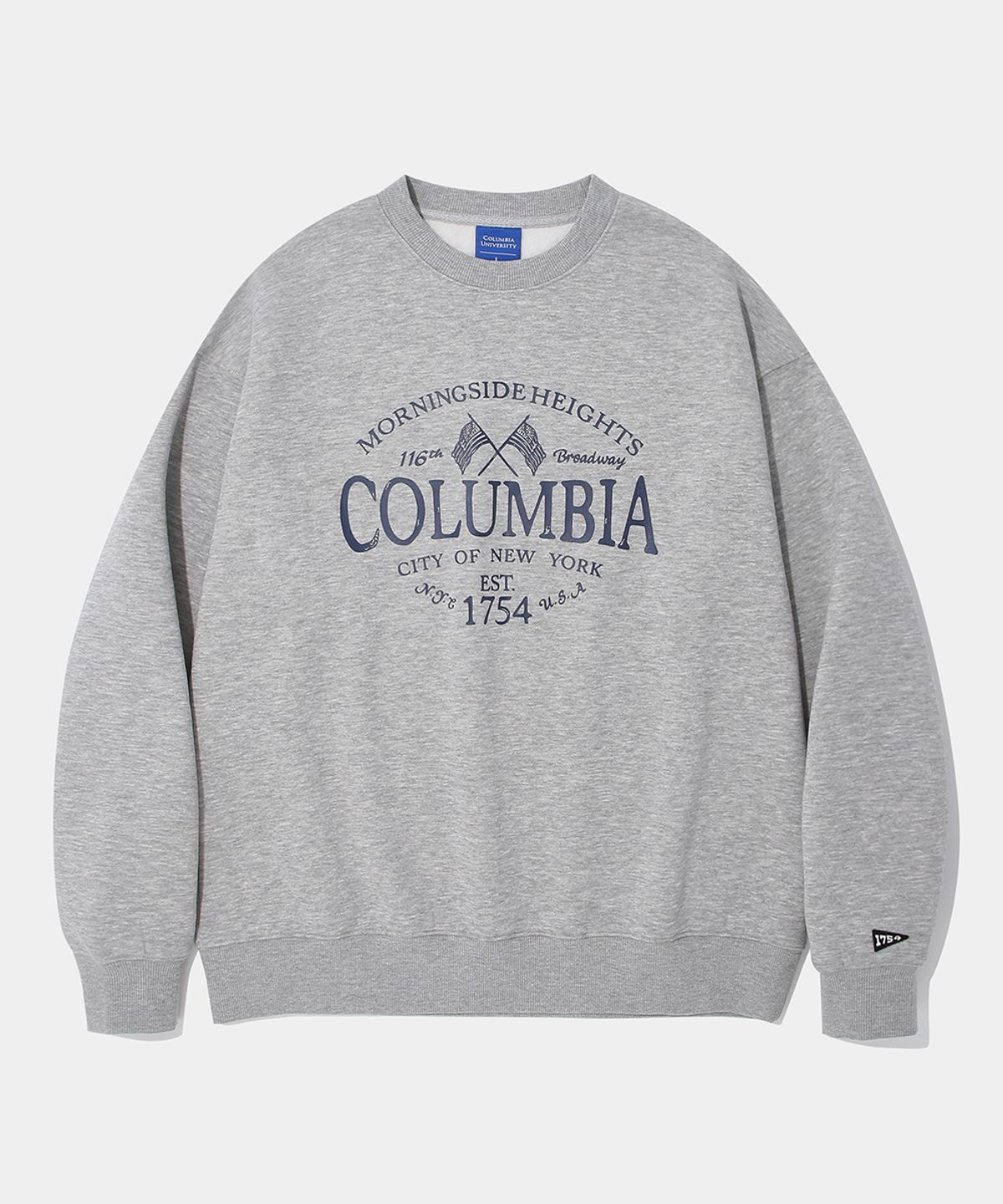 컬럼비아 유니버시티(COLUMBIA UNIVERSITY) AMERICAN FLAG FLEECE SWEAT SHIRT_M.GRAY