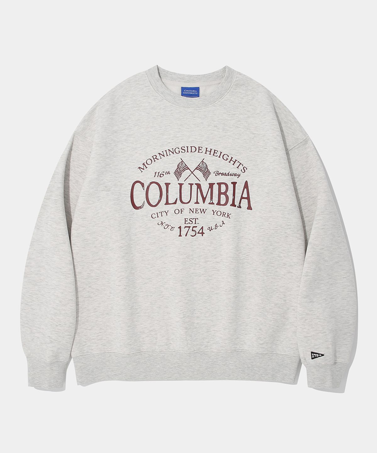 컬럼비아 유니버시티(COLUMBIA UNIVERSITY) AMERICAN FLAG FLEECE SWEAT SHIRT_OATMEAL