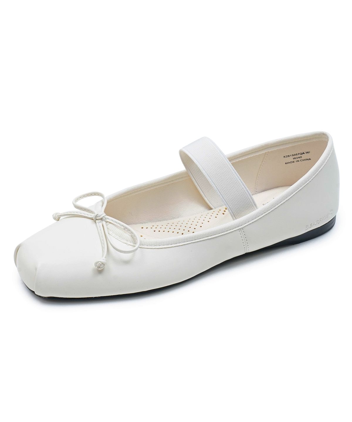 베어파우(BEARPAW) ODETTE 플랫 화이트 (K2815057QA-W)