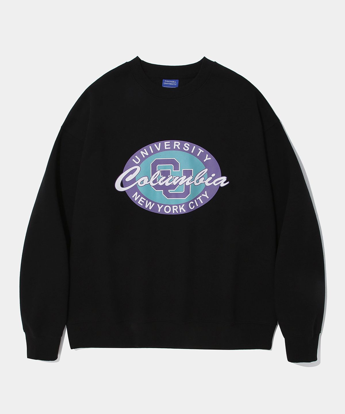 컬럼비아 유니버시티(COLUMBIA UNIVERSITY) ROUND LOGO FLEECE SWEAT SHIRT_BLACK