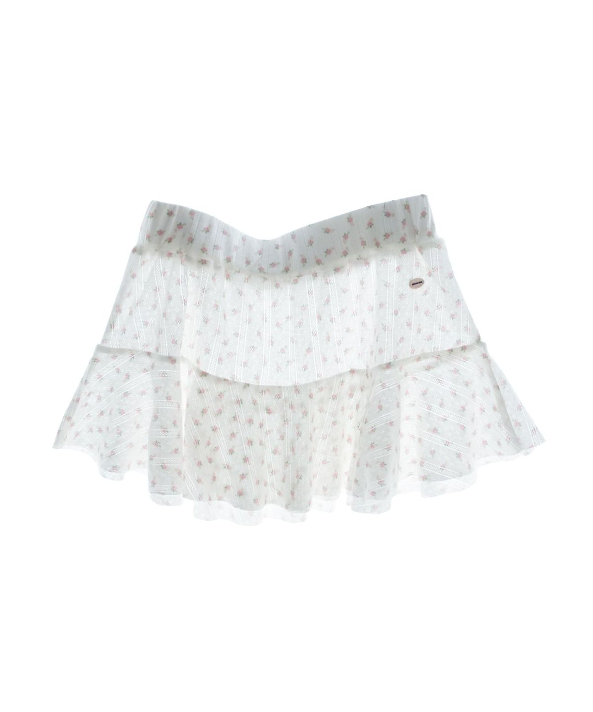 구름킴(GULEMKIM) Angel Courtyard Small Wave Floral Skirt (angel garden)