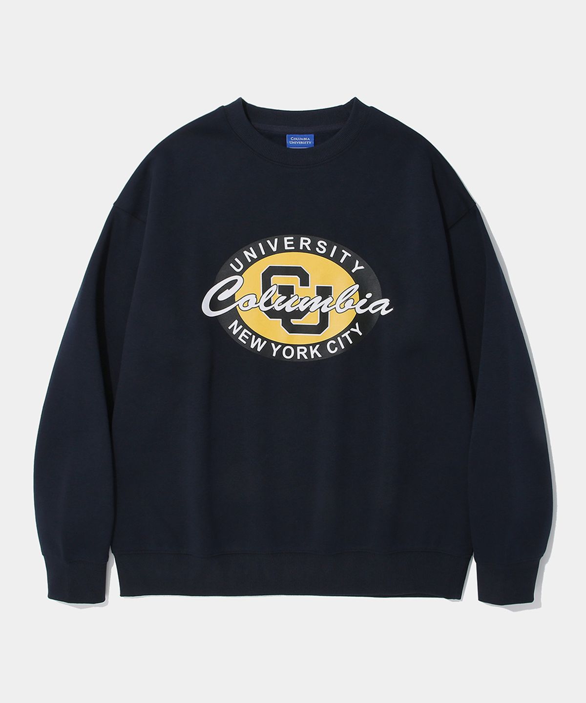 컬럼비아 유니버시티(COLUMBIA UNIVERSITY) ROUND LOGO FLEECE SWEAT SHIRT_NAVY