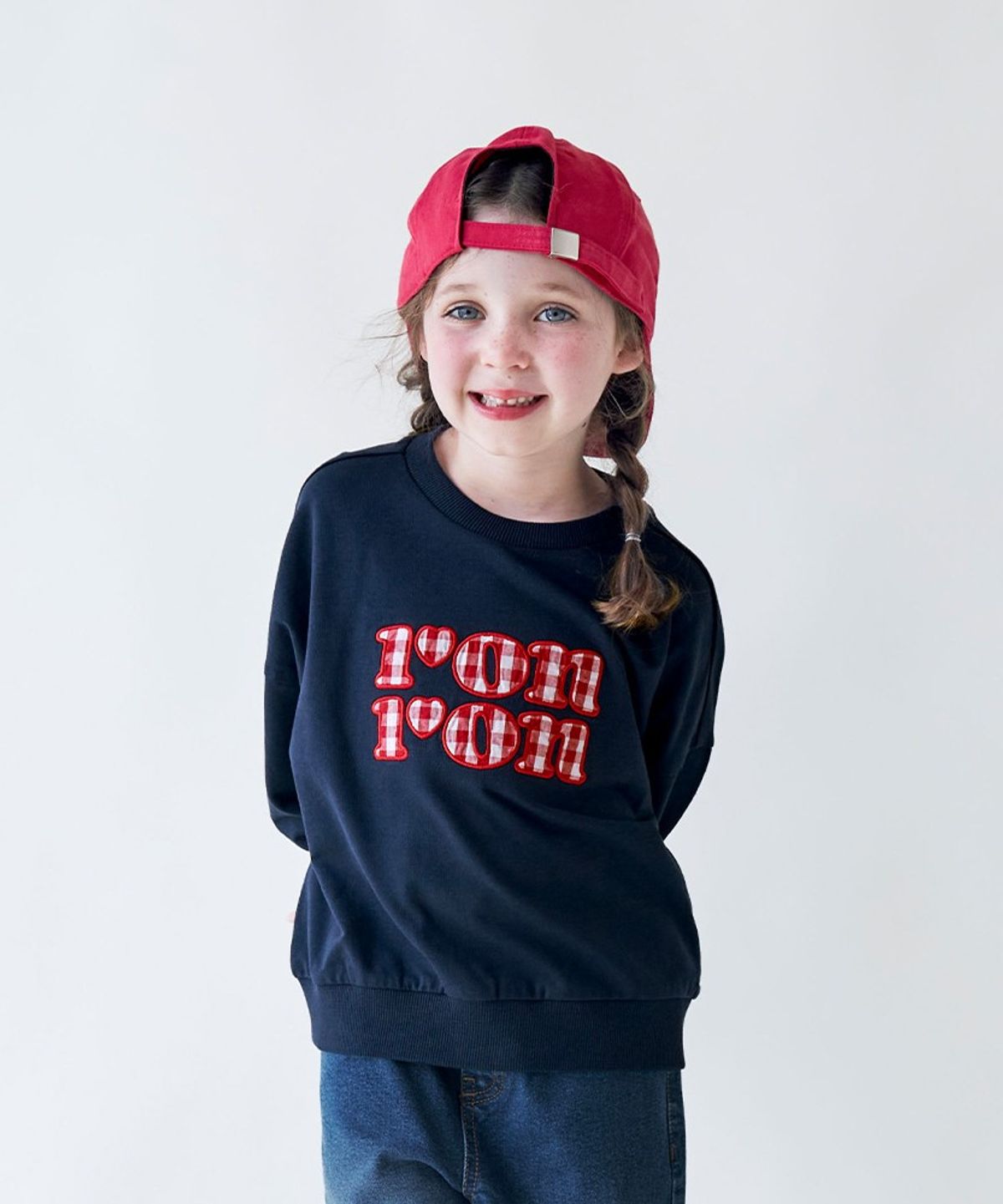 월튼키즈(WALTON KIDS) 체크로고아플리케티셔츠