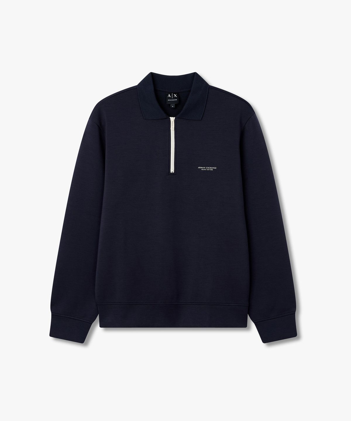 아르마니 익스체인지(ARMANI EXCHANGE) 남성 로고 스트레치 스웨트셔츠 _다크 네이비 A416331011