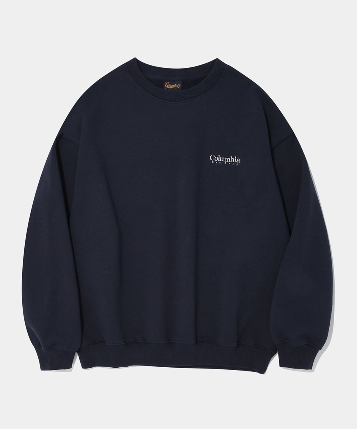 컬럼비아 유니버시티(COLUMBIA UNIVERSITY) CU CAMO LOGO FLEECE SWEAT SHIRT_NAVY